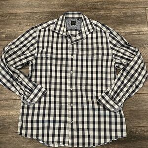 Sak’s Fifth Avenue Black casual button down shirt sz L